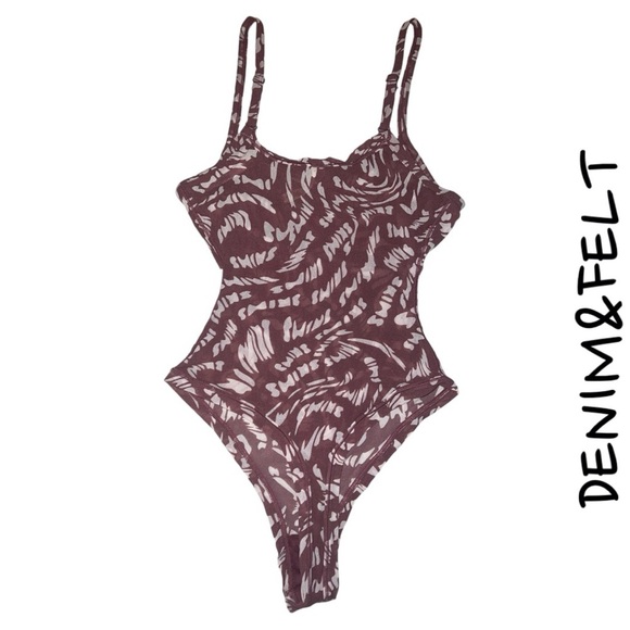 Skims Summer Mesh Strappy Bodysuit |Color: Raspberry Swirl| LIMITED EDITION|NEW! - Picture 9 of 10